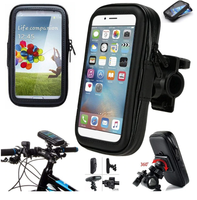 Holder Para Scooter o Bicicleta Con Estuche Resistente al Agua Antigolpes