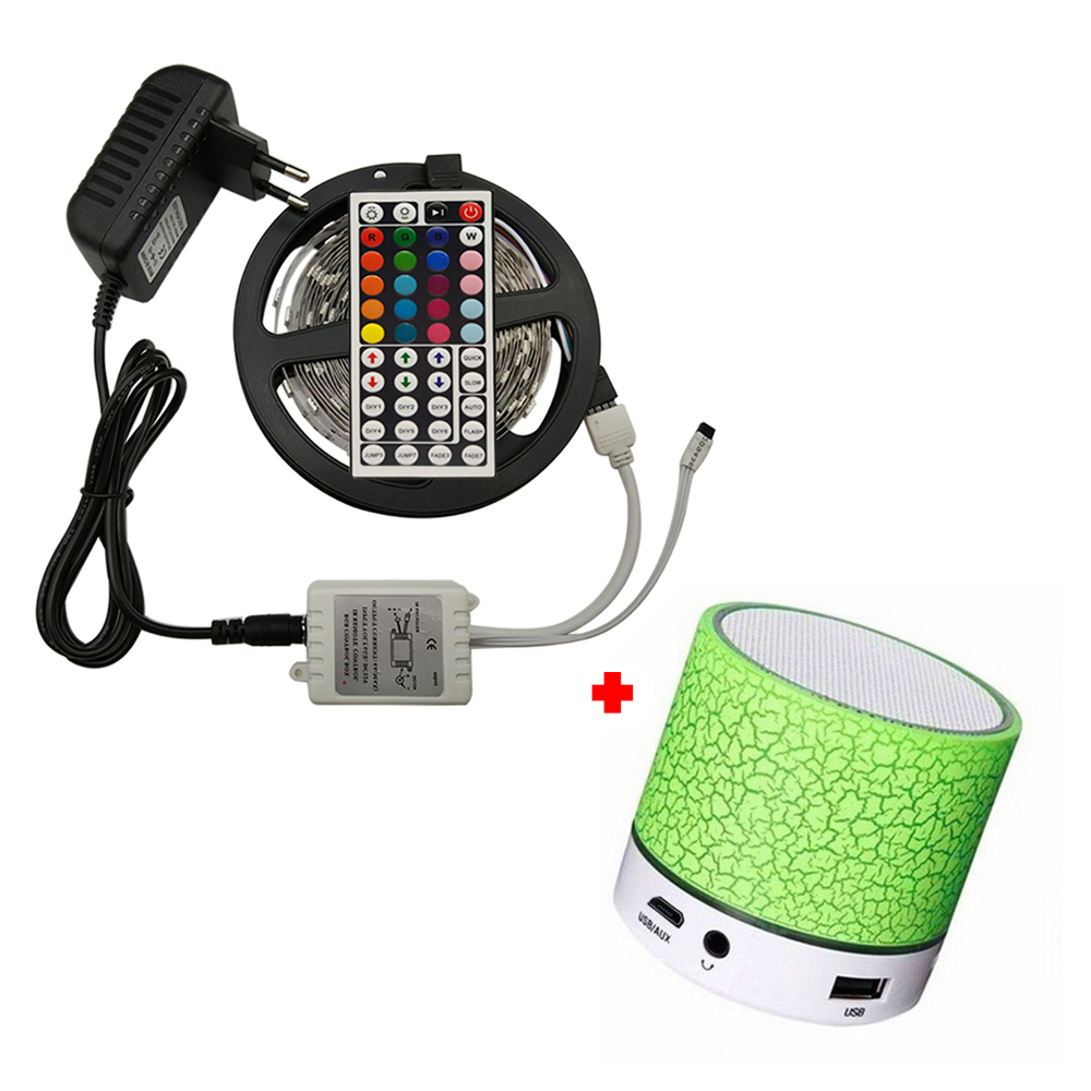 Tira de luces LED MOD1 RGB de 5 mts + Parlante Bluetooth A9