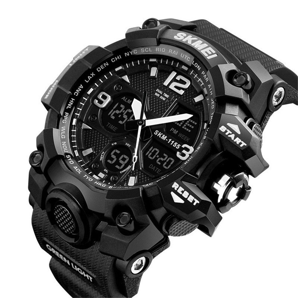 Reloj Dual SKMEI 1155 + Handsfree de Doble Bocina