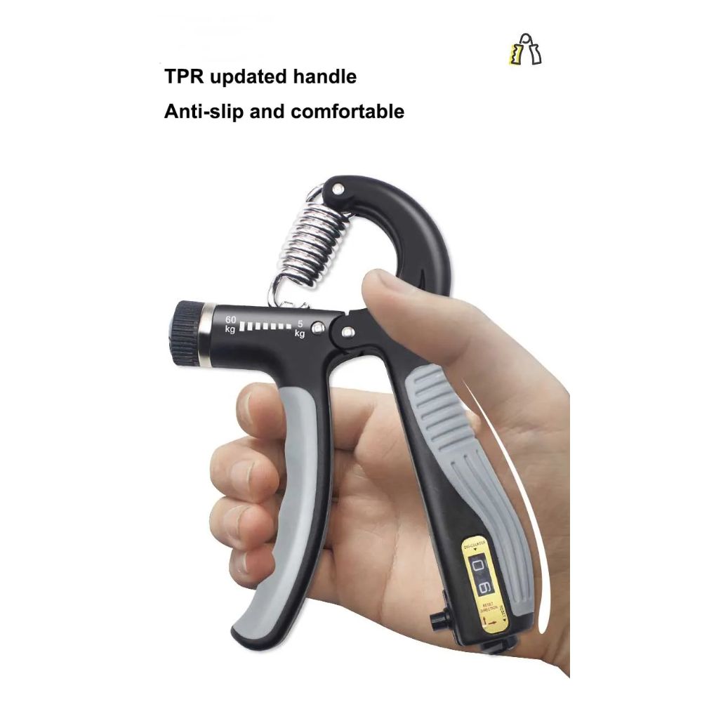Hand Grips Mancuerna Ejercita Manos Antebrazos Con Regulador Y Contador