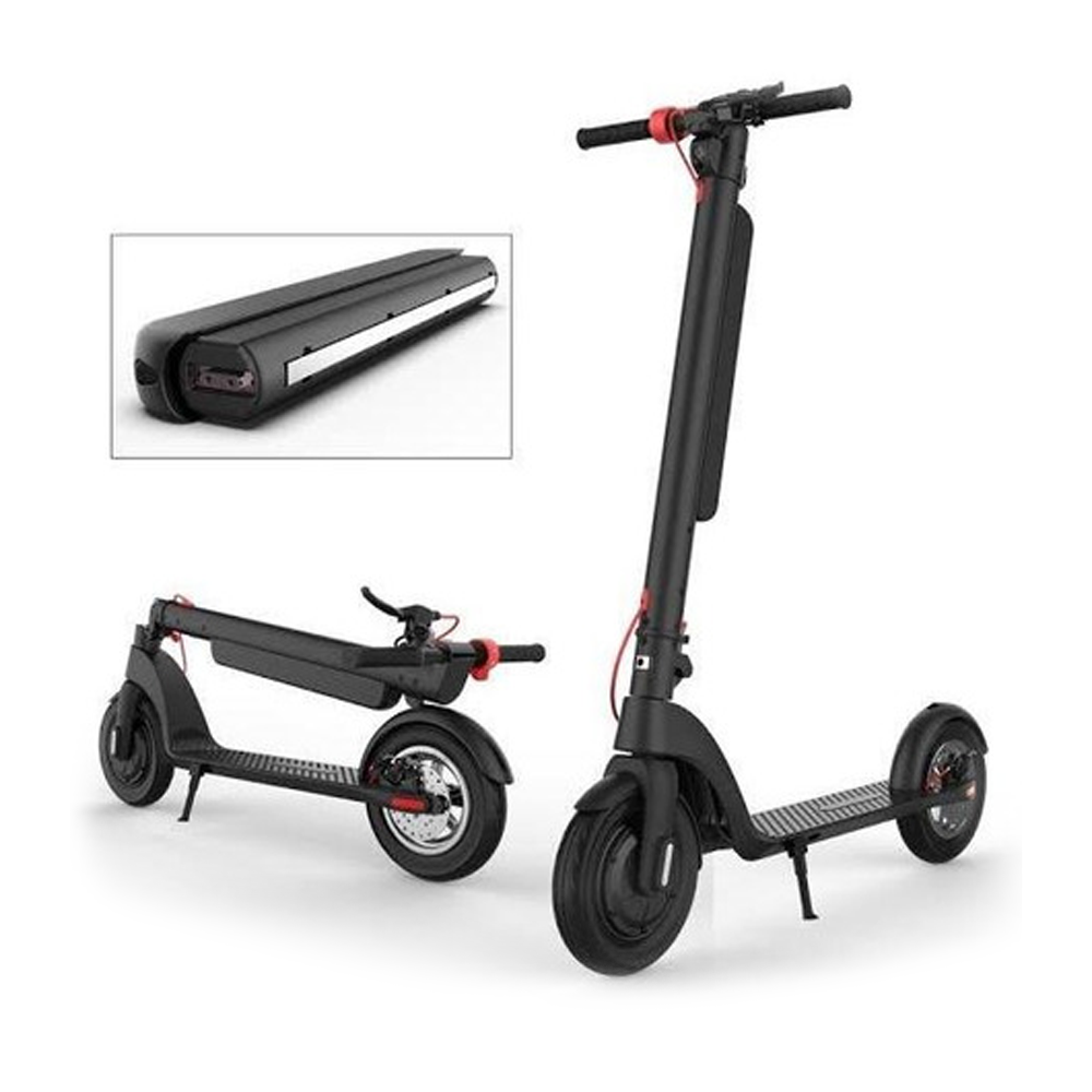 Scooter electrico X8 Motor 350W Bateria Panasonic 12,8Ah + Llantas 10 pulgadas  + Casco