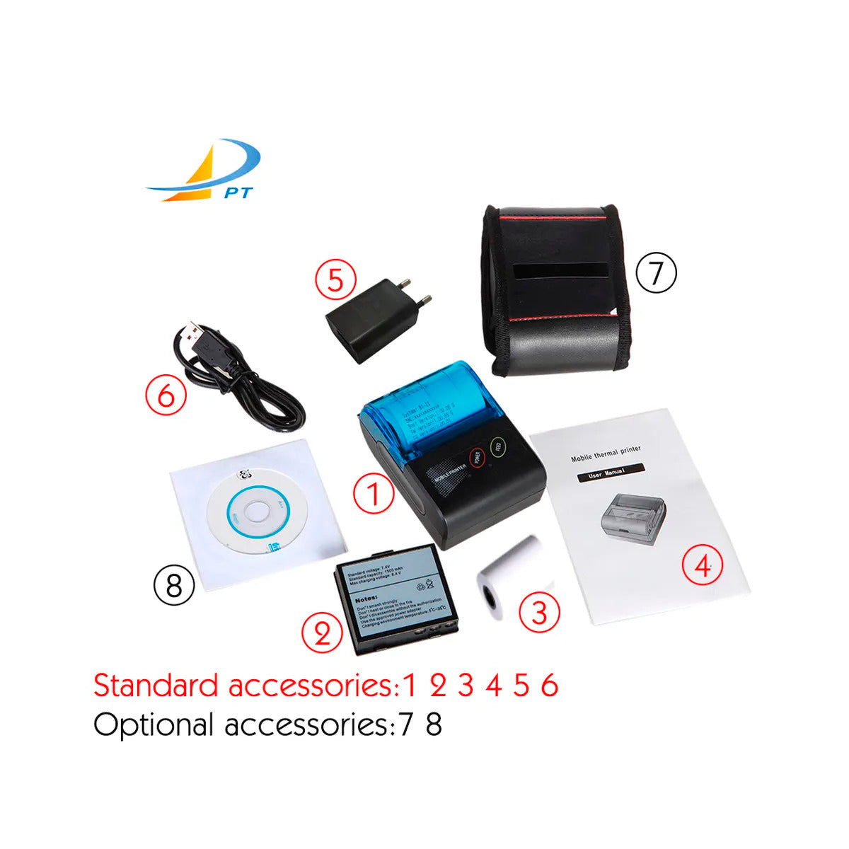 Impresora Portatil Termica USB Bluetooth 58mm - Celular o PC