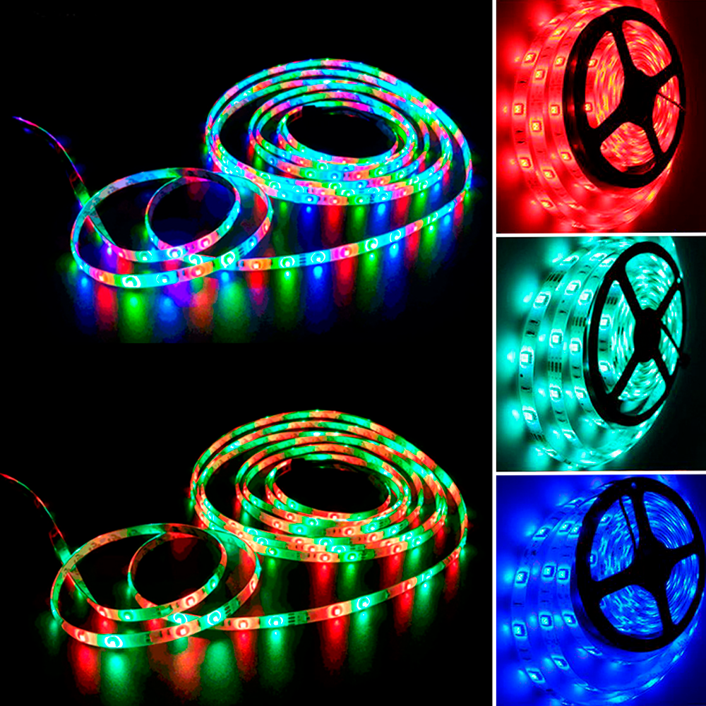 Tira de luces LED MOD1 RGB de 5 mts + Parlante Bluetooth A9